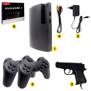 ТВ-ИГРА РЕТРО ТВ-КОНСОЛЬ ВИДЕОИГРЫ МАРИО ПЕГАС 2x PAD GUN 3