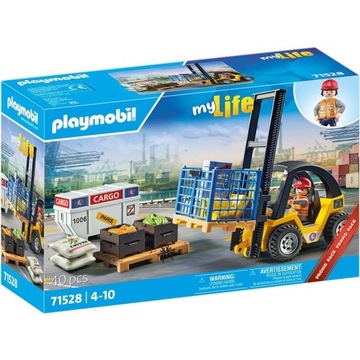 PLAYMOBIL 71528 Wózek widłowy z ładunkiem