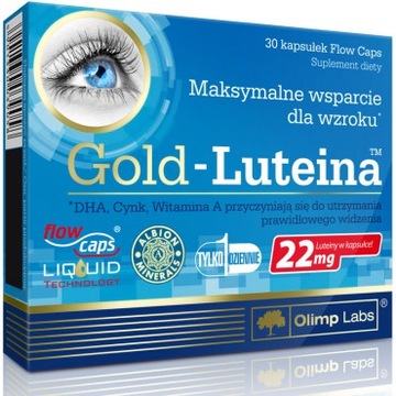 OLIMP GOLD LUTEINA 30 CAPS ZDROWY WZROK OCZY OSTROŚĆ WIDZENIA