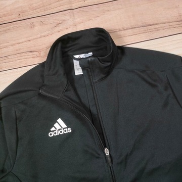 ADIDAS Climalite Bluza Rozsuwana 3 Paski Męska Logowana r. L