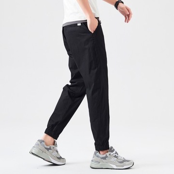 Brand Summer Cotton Ankle Length Pants Men Thin Dr