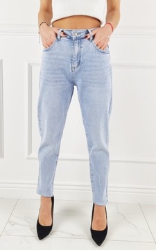 M. Sara - Premium Brands - Jeansy spodnie damskie wysoki stan MOM FIT