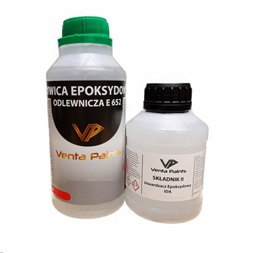 Żywica Epoksydowa Odlewnicza Krystaliczna 652 zestaw 750g