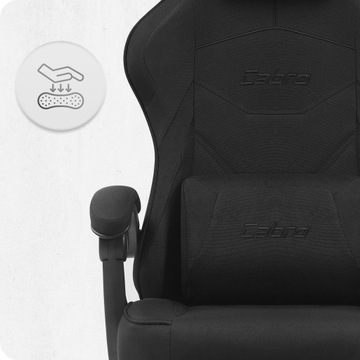 CABRO C502 ИГРОВОЕ КРЕСЛО С ЧЕРНОЙ ТКАНЬЮ