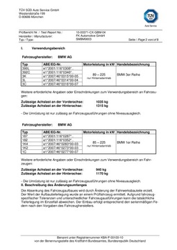 ZAWIESZENIE GWINTOWANE BMW E90 E91 FK AUTOMOTIVE