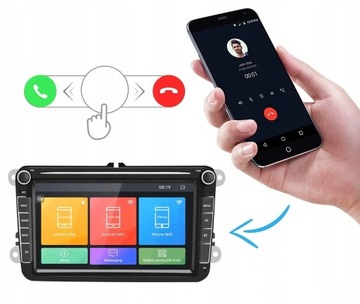 НАВИГАЦИЯ 2 DIN РАДИО VW PASSAT B6 B7 GOLF 5 V 6 VI ANDROID 13 2 ГБ/32 ГБ