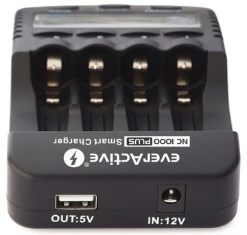 ЗАРЯДНОЕ УСТРОЙСТВО ДЛЯ АККУМУЛЯТОРОВ AA AAA LCD FAST 4 НЕЗАВИСИМЫХ КАНАЛА