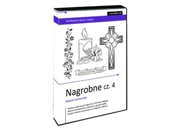 Grafika wektorowa - Kliparty nagrobne 4 - PLOTER