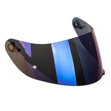 Wizjer do kasku motocyklowego w kolorze niebieskim