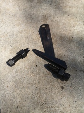 Картофелекопалка на конной тяге, старый маслоотражатель + шурупы