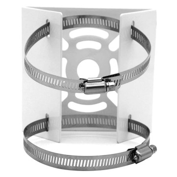 КРОНШТЕЙН ДЛЯ КРЕПЛЕНИЯ НА СТОЙКУ ДЛЯ КАМЕРЫ видеонаблюдения, БЕЛЫЙ