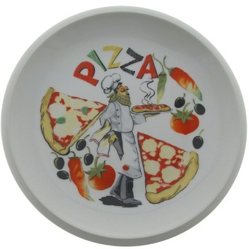TALERZ DO PIZZY PORCELANOWY 20.5 Cm TALERZ OBIADOW