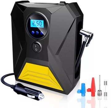 KOMPRESOR SAMOCHODOWY POMPKA SPRĘŻARKA LED LCD 12V