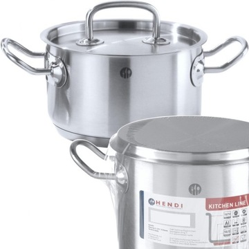GARNEK GASTRONOMICZNY POKRYWKA 1,5L INDUKCJA HENDI