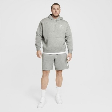 Bluza sportowa Nike Sportswear Club Hoodie szara haftowane logo rozmiar S