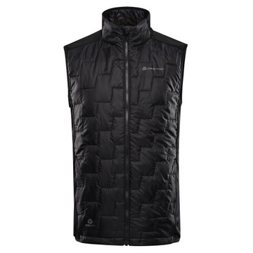 ALPINE PRO Bezrękawnik męski z wełną merino Nerc czarny r.4XL