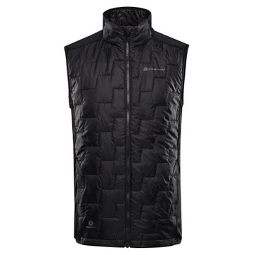 ALPINE PRO Bezrękawnik męski z wełną merino Nerc czarny r.XXL