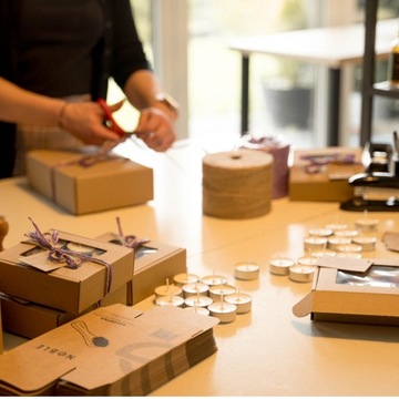 Свечи соевые без запаха, натуральные чайные свечи, 40 шт. Noble