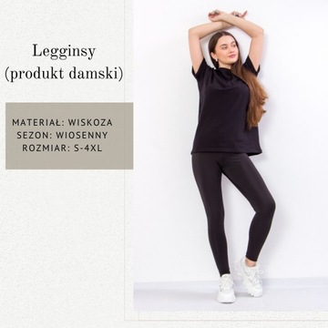 Legginsy (produkt damski), wiosenny, 8125-079-2