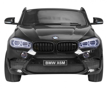 BMW X6M XXL для 2 детей Черный + Пилот + Экокожа + Сиденья + Свободный Старт + М