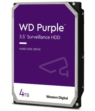 Жесткий диск WD Purple емкостью 4 ТБ для мониторинга 4000 ГБ