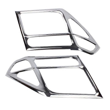 KRYT SVĚTLA PŘEDNÍ 2 KS. ABS CHROM DO NAVARA D40 2007-2013