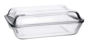 SIMAX ŻAROODPORNE NACZYNIE PROSTOKĄTNE Z POKRYWĄ 4,4L 2,5+1,9