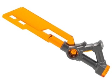 LEGO miecz broń NINJAGO Dragon Rising titanium metalic tr. orange 3214pb01