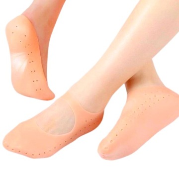 2x КОСМЕТИЧЕСКИЕ НОСКИ СИЛИКОНОВЫЕ НОЖКИ ДЛЯ МНОГОРАЗОВЫХ НОЧНЫХ СПА-НОСКОВ