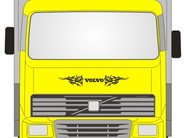 Naklejki na szybę glob maskę VOLVO MAN DAF SCANIA