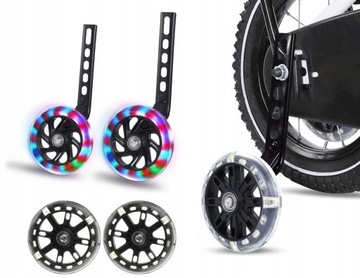 БОКОВЫЕ КОЛЕСА ДЛЯ ДЕТСКОГО ВЕЛОСИПЕДА ВЕЛОСИПЕДНЫЕ КОЛЕСА С ОСВЕЩЕНИЕМ ДЛЯ ОБУЧЕНИЯ ЕЗДЫ