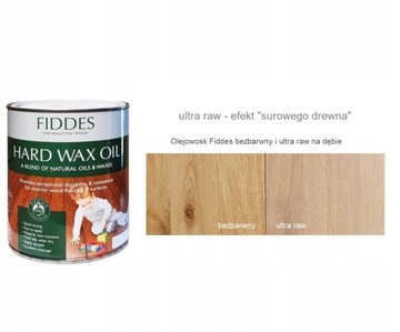 FIDDES Twardy Olejowosk do podłóg mebli blatów HARD WAX OIL ULTRA RAW 1L