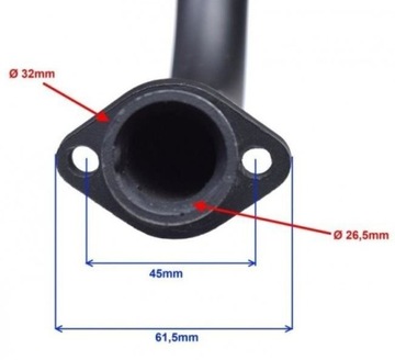 Выхлопное колено для Junak 901 Barton Fighter