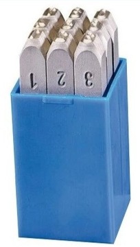 Komplet znaczników cyfry 3mm 0-9 numeratory
