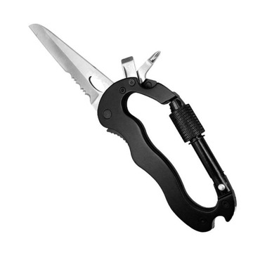 KARABIŃCZYK MULTITOOL 5w1 BRELOK DO KLUCZY WIELOFUNKCYJNY NÓŻ ŚRUBOKRĘT
