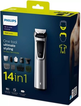 ТРИММЕР ДЛЯ ВОЛОС PHILIPS БОРОДА ТЕЛО НОС УШИ — МЕГА НАБОР 14в1