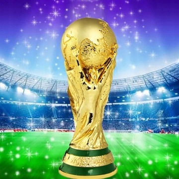 ЗОЛОТОЙ КУБОК ТРОФЕЙ 36 СМ ИЗ СМОЛЫ ЧЕМПИОНАТ МИРА