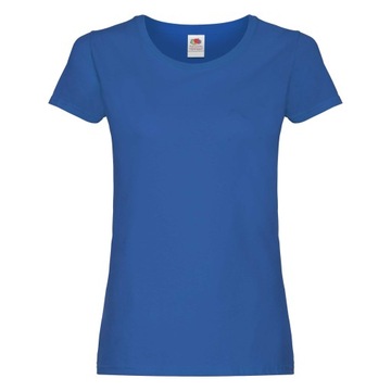KOSZULKA DAMSKA FRUIT OF THE LOOM ROYAL BLUE XXL