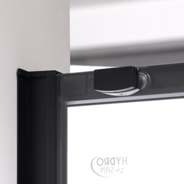 SUPER SLIM NOVA ДУШЕВАЯ ДВЕРЬ ЧЕРНАЯ 110 СМ 6 ММ