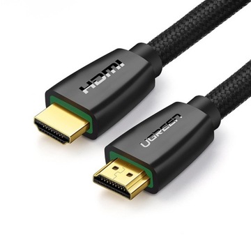 UGREEN PRZEWÓD KABEL WIDEO HDMI 2.0 FULL HD UHD 4K 60HZ HDR 3D 18 GB/S 1,5M