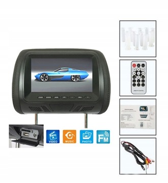 7inch Telewizor w tylnym zagłówku LCD samochodu