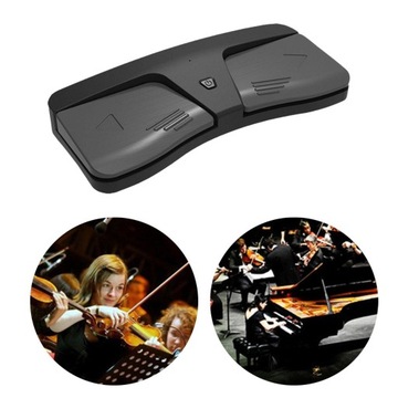 Беспроводная боковая педаль Музыкальная педаль Ножной переключатель Управление педалью, бесшумное