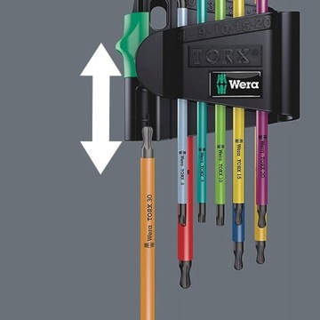 Набор угловых шестигранных ключей WERA TORX
