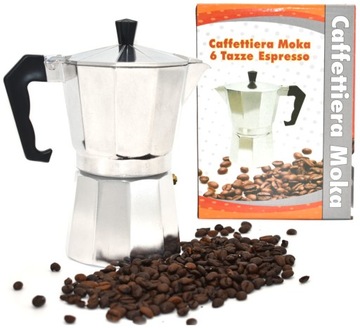 Kawiarka Zaparzacz do Kawy 6 kaw aluminiowa 300ml