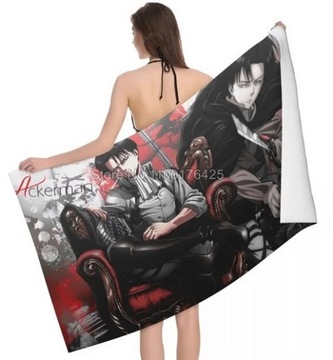 RĘCZNIK PLAŻOWY Z ANIME Attack On Titan 70x140cm