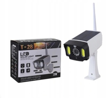 МАКЕТ КАМЕРЫ СОЛНЕЧНОЙ ЛАМПЫ 2 В 1 ДАТЧИК ДВИЖЕНИЯ 20 Вт