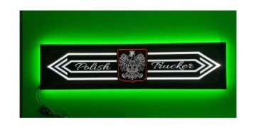 Led tabule Polish Trucker nad postel s osvětlením kabiny Tir Lkw