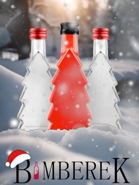 Рождественская бутылка РОЖДЕСТВЕНСКАЯ ЁЛКА 500МЛ для ликерных настоек вина РОЖДЕСТВЕНСКОЕ УКРАШЕНИЕ