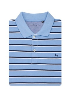 Koszulka Polo Niebieska w Paski Lancerto Logan M