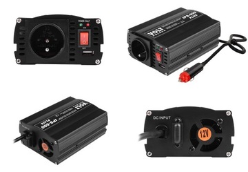 Конвертер автомобиля 12 В 230 В 350 Вт/500 Вт модифицируется. Компьютерный обогреватель